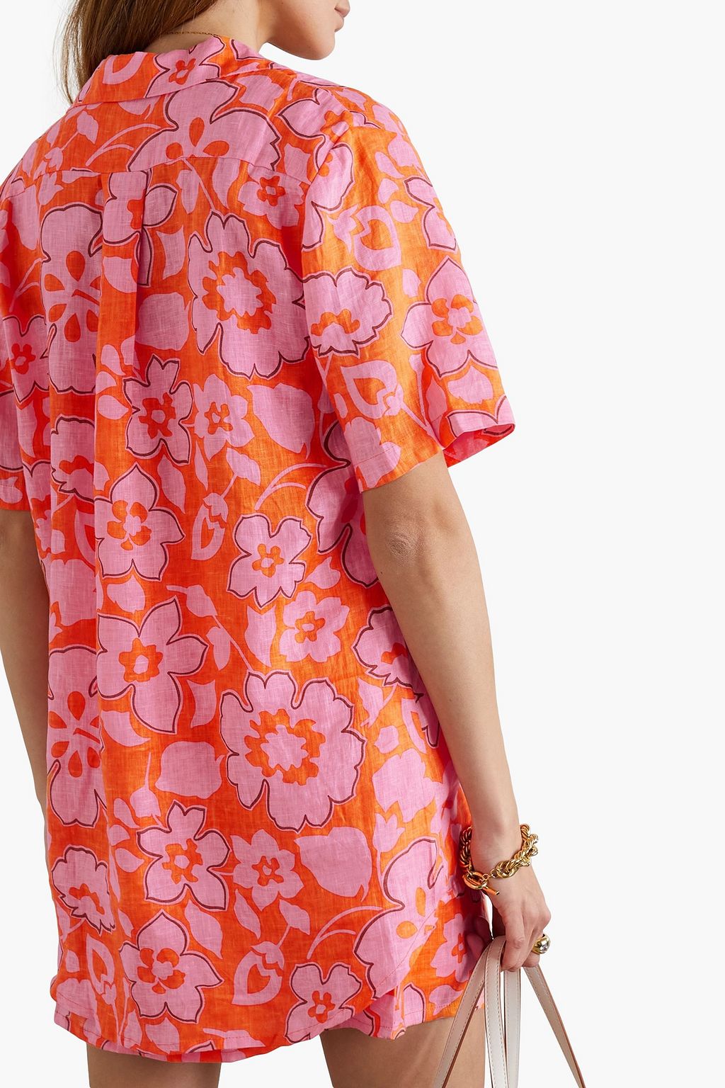 FAITHFULL Charlita floral-print linen shirt