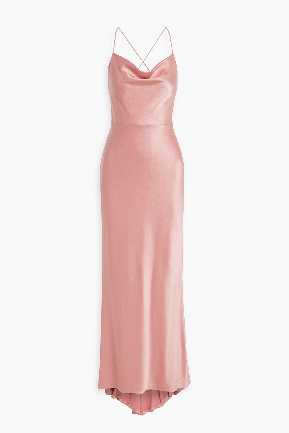 Alice And Olivia Satin-crepe Gown In Bubblegum