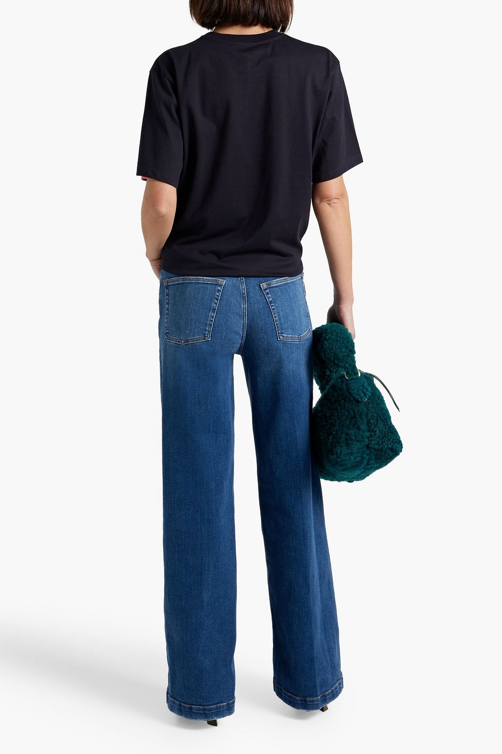 TOMORROW DENIM ハイライズ ワイドレッグジーンズ