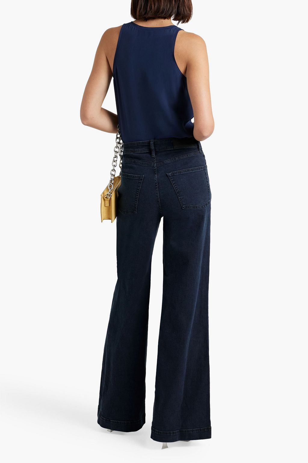 TOMORROW DENIM High-rise wide-leg jeans