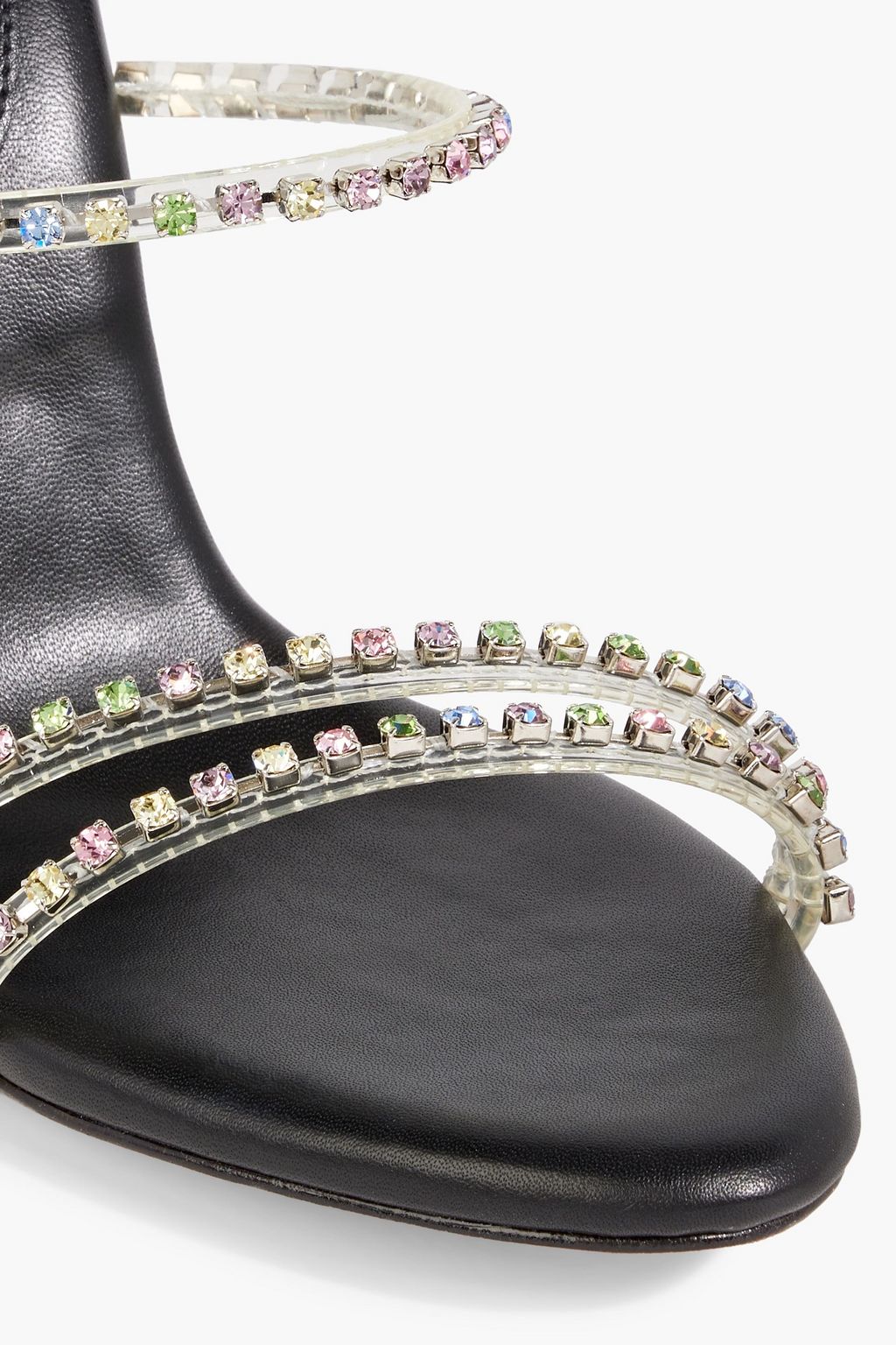 ALEXANDRE BIRMAN Dolores embellished leather and PVC sandals