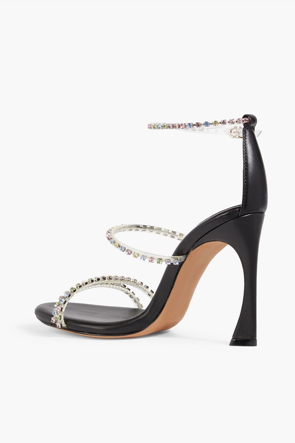 ALEXANDRE BIRMAN Dolores embellished leather and PVC sandals