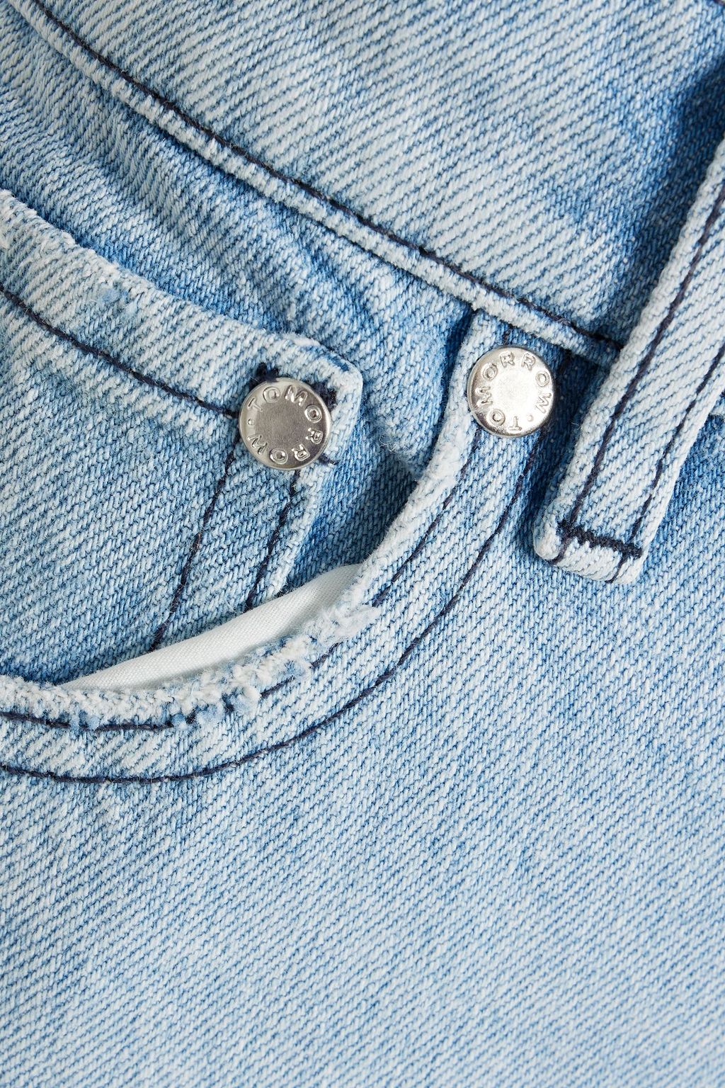 TOMORROW DENIM ハイライズ テーパードジーンズ