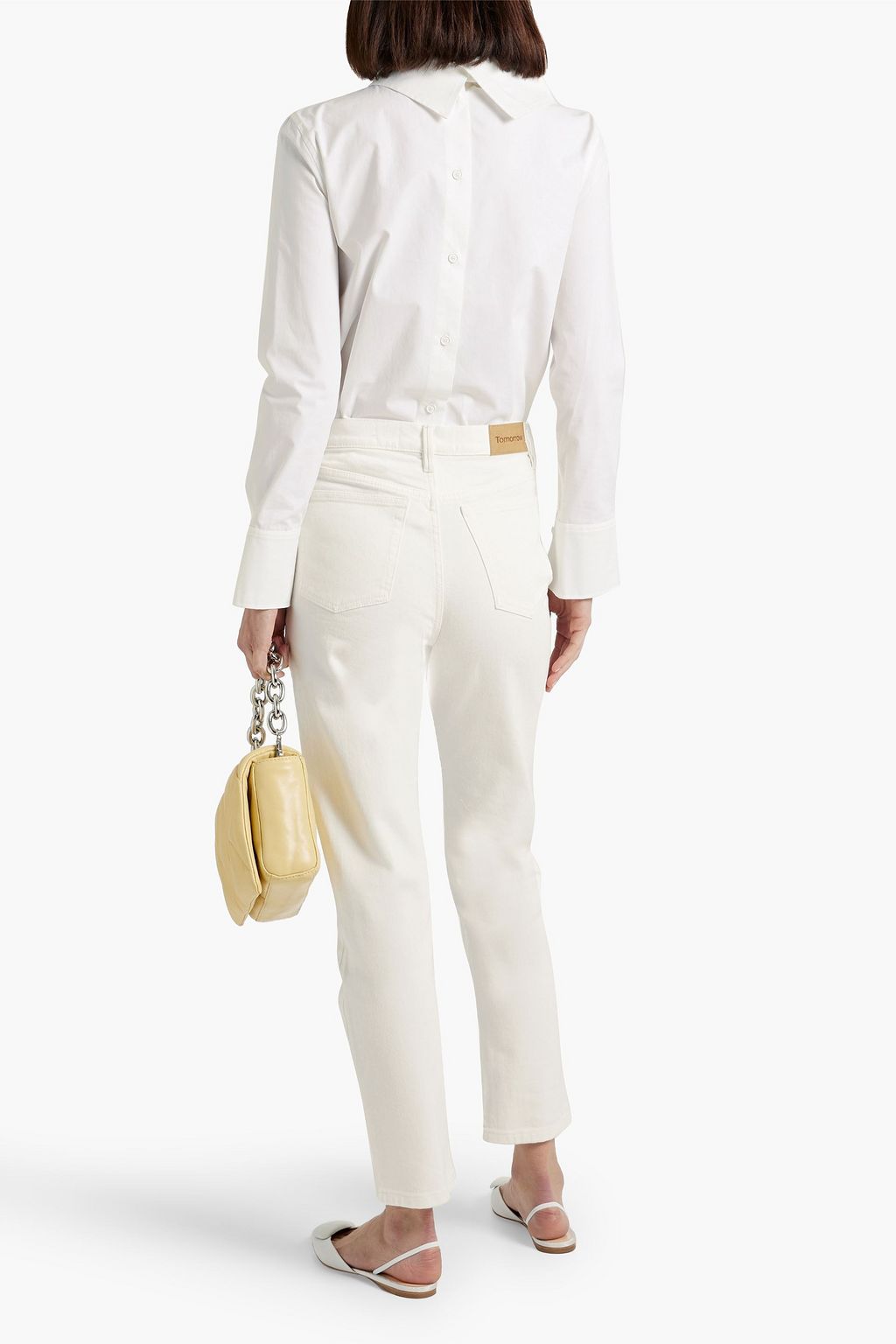 TOMORROW DENIM Teresa high-rise straight-leg jeans