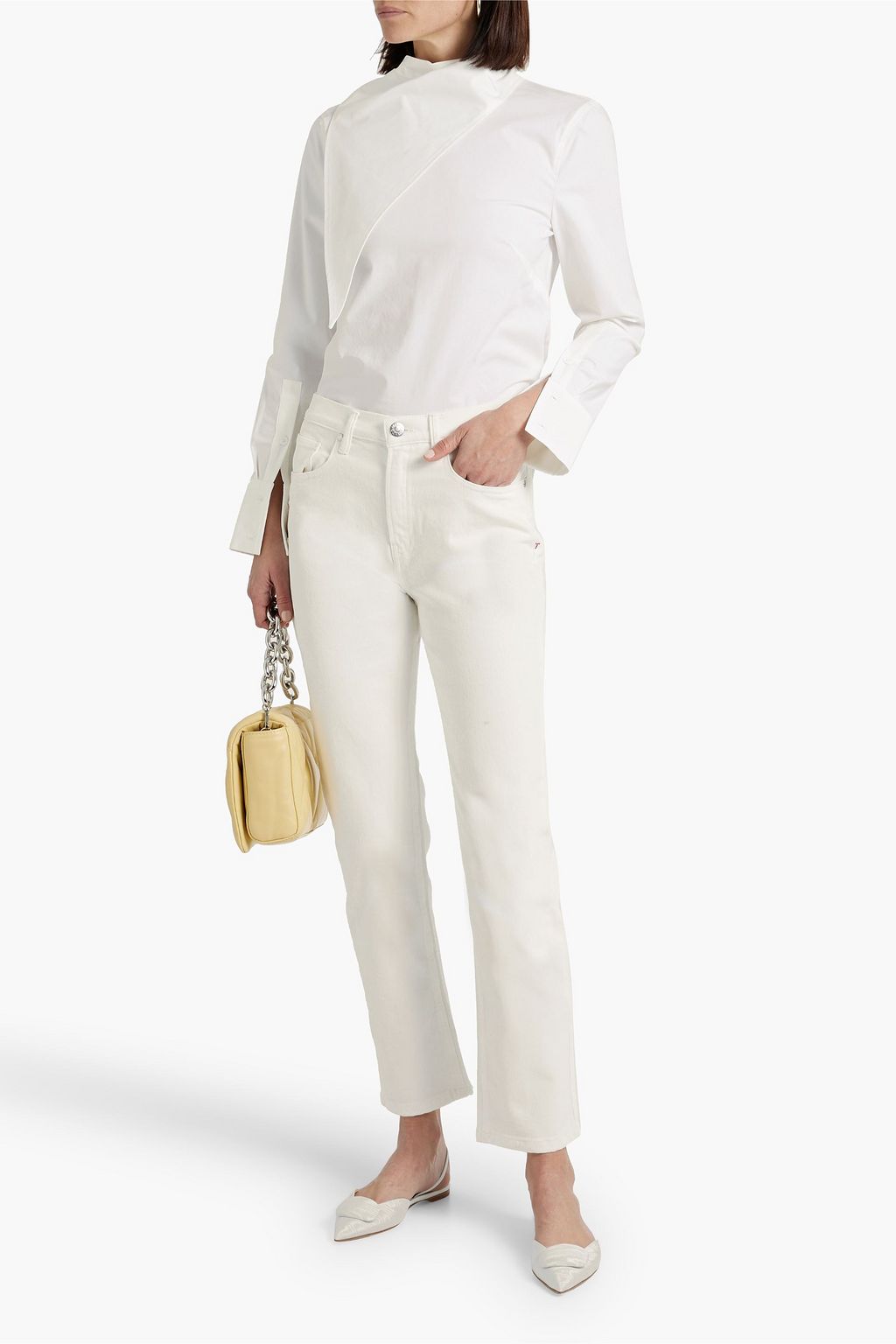 TOMORROW DENIM Teresa high-rise straight-leg jeans