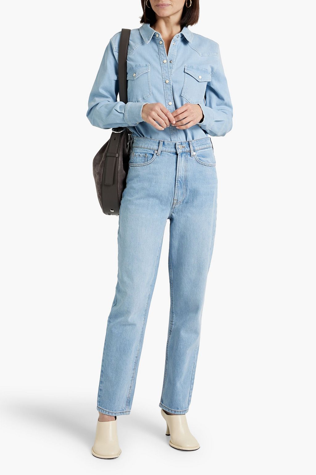 TOMORROW DENIM Ewa high-rise straight-leg jeans