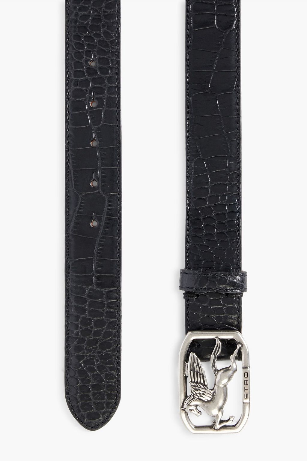 ETRO Croc-effect leather belt