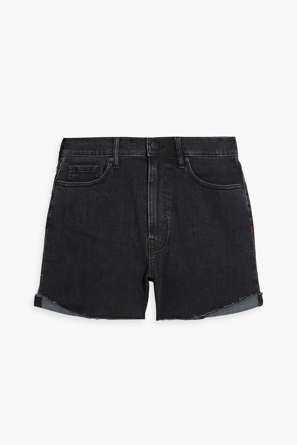 Tomorrow Denim Brown Denim Shorts In Black