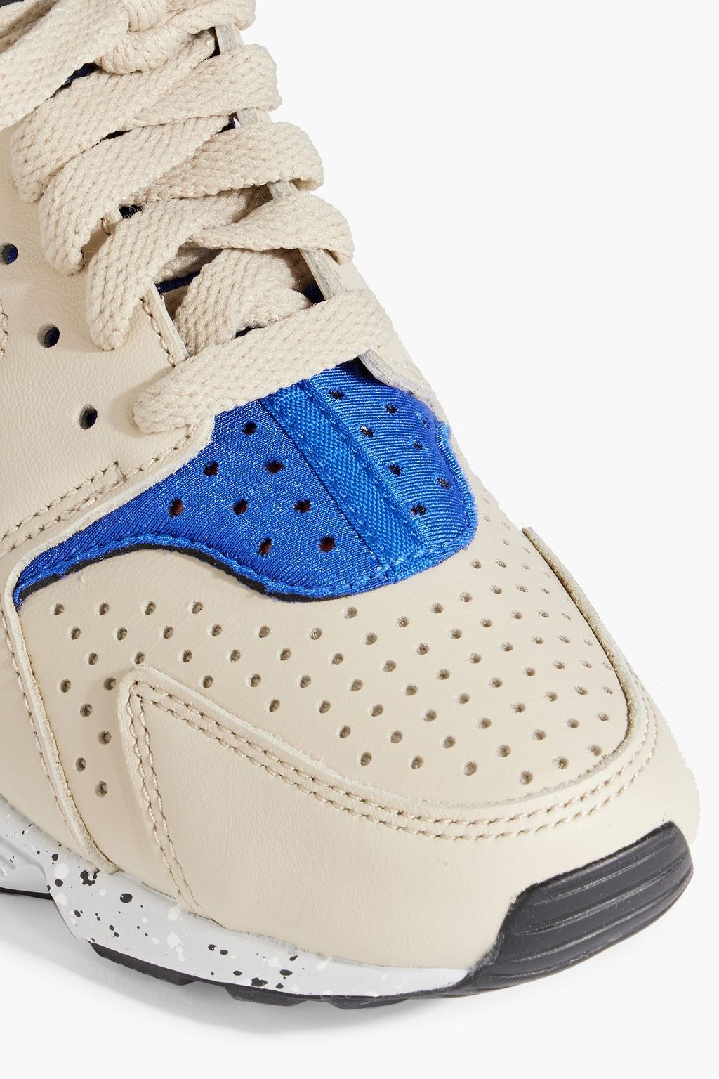 NIKE Nike Air Huarache perforated leather, shell and rubber sneakers