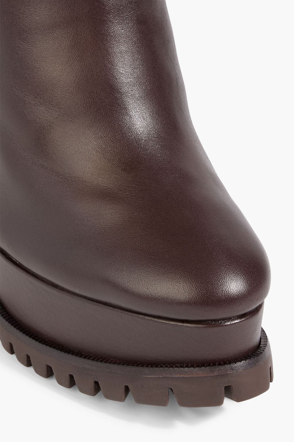 ALEXANDRE BIRMAN Clarita bow-embellished leather platform ankle boots