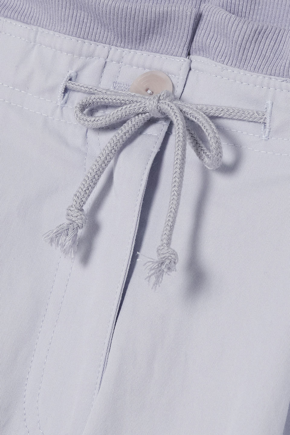 Paradised Valley Pleated Cotton-twill Shorts In Lilac