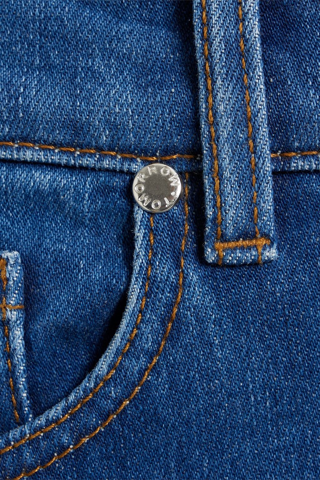 TOMORROW DENIM 하이라이즈 스트레이트 레그 진