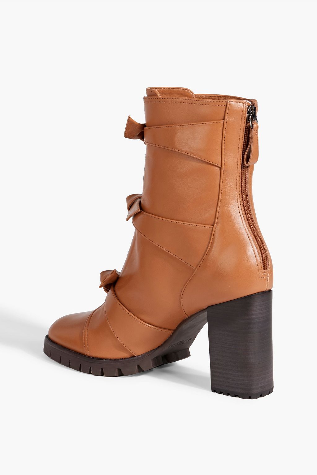 ALEXANDRE BIRMAN Lolita bow-embellished leather ankle boots