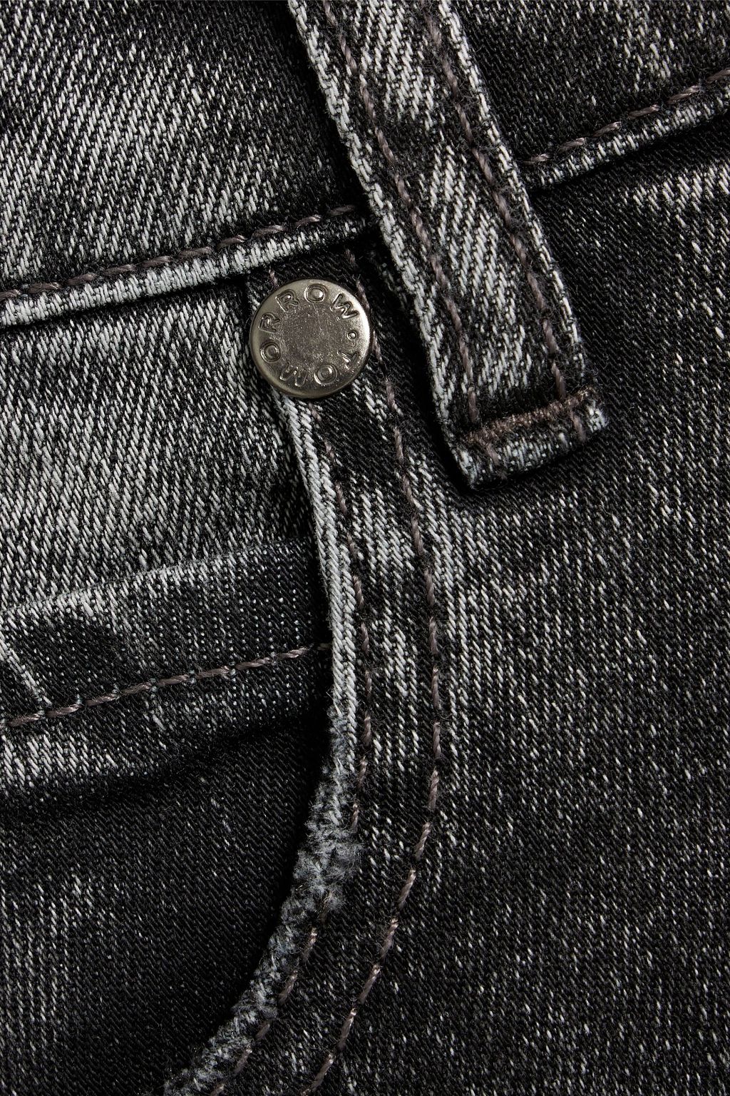 TOMORROW DENIM 하이라이즈 스트레이트 레그 진