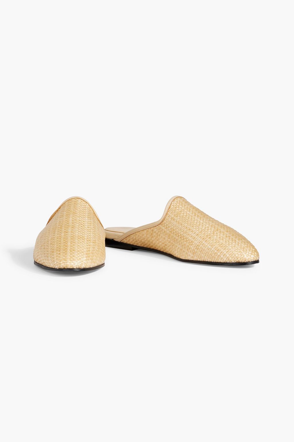 TOTEME Faux raffia slippers