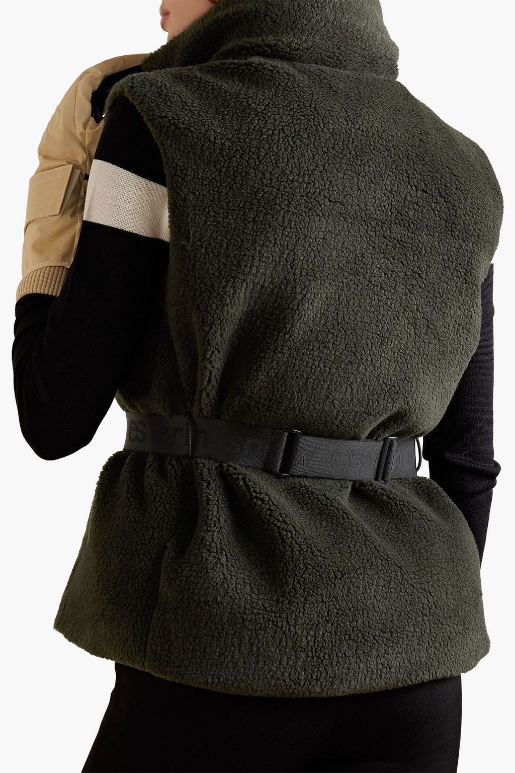 ERIN SNOW Nix belted padded fleece vest