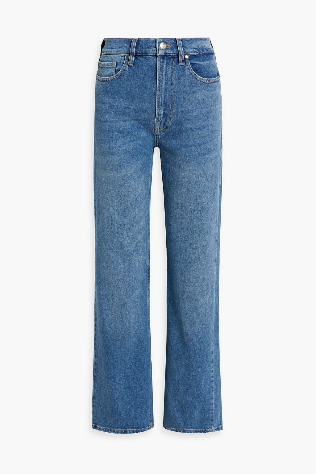 TOMORROW DENIM Brown high-rise straight-leg jeans | THE OUTNET