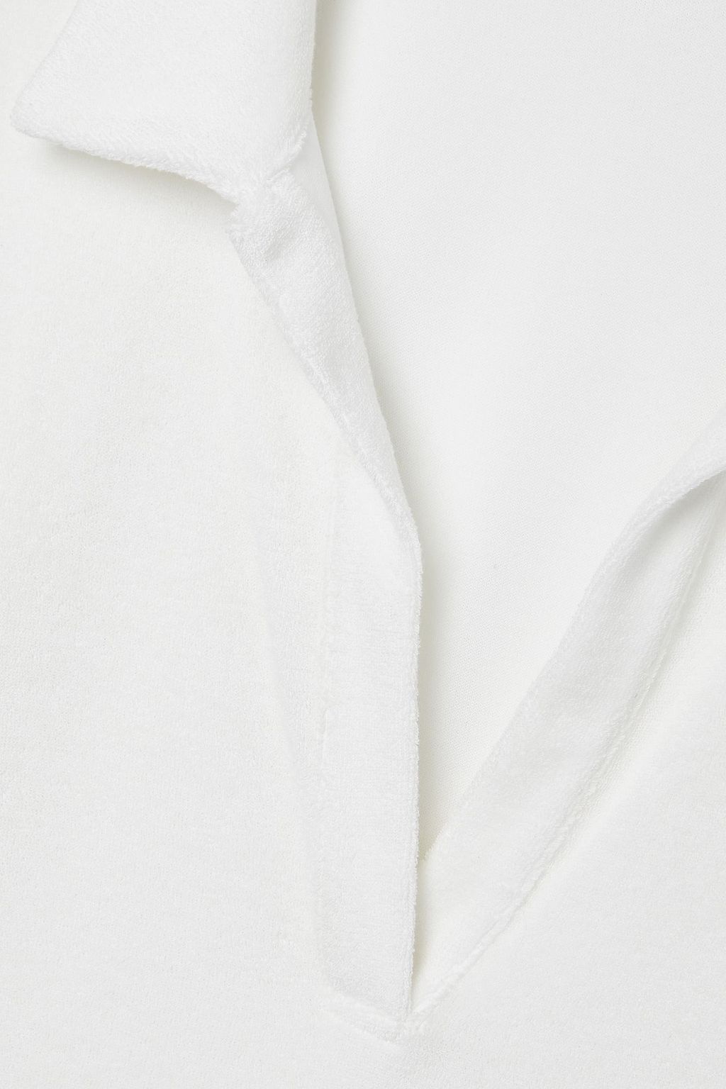 LISA MARIE FERNANDEZ Two-tone crepe polo bodysuit