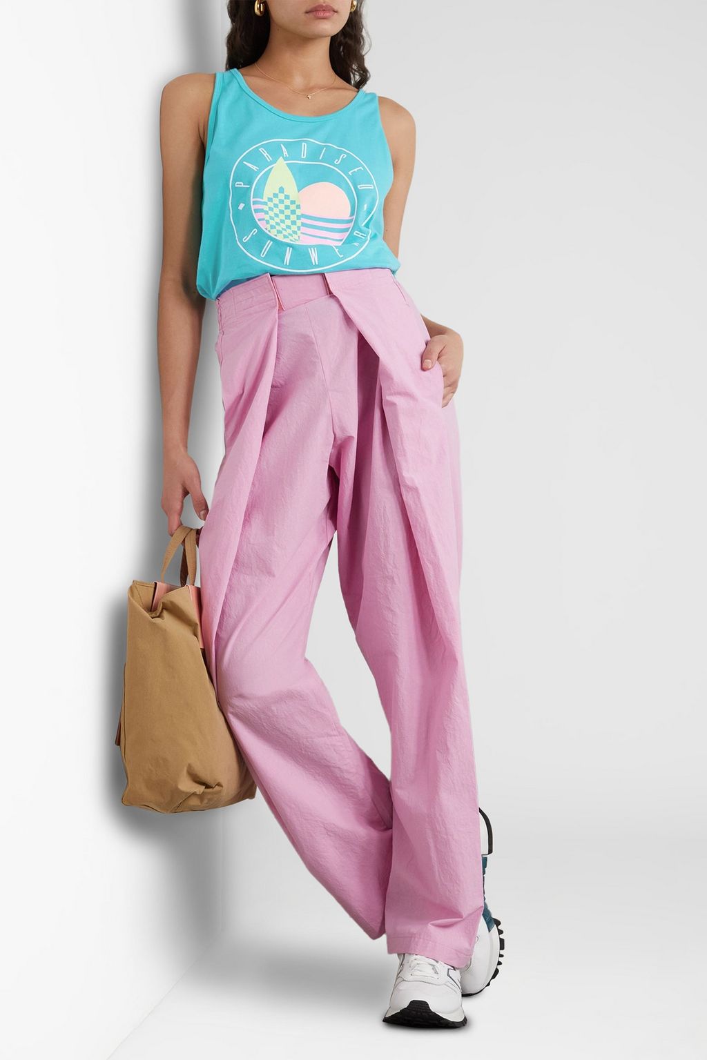 PARADISED Sunwear printed cotton-jersey tank