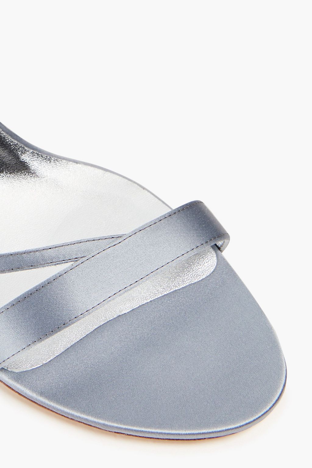 ROGER VIVIER Crystal-embellished satin sandals