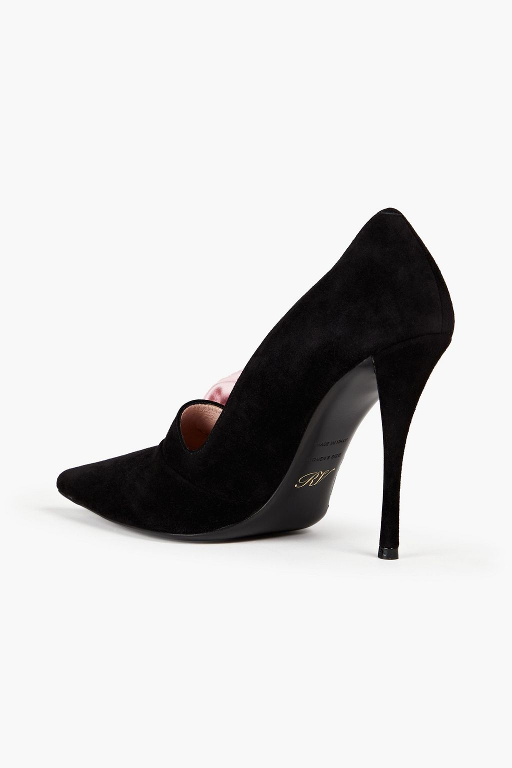 ROGER VIVIER Appliquéd suede pumps