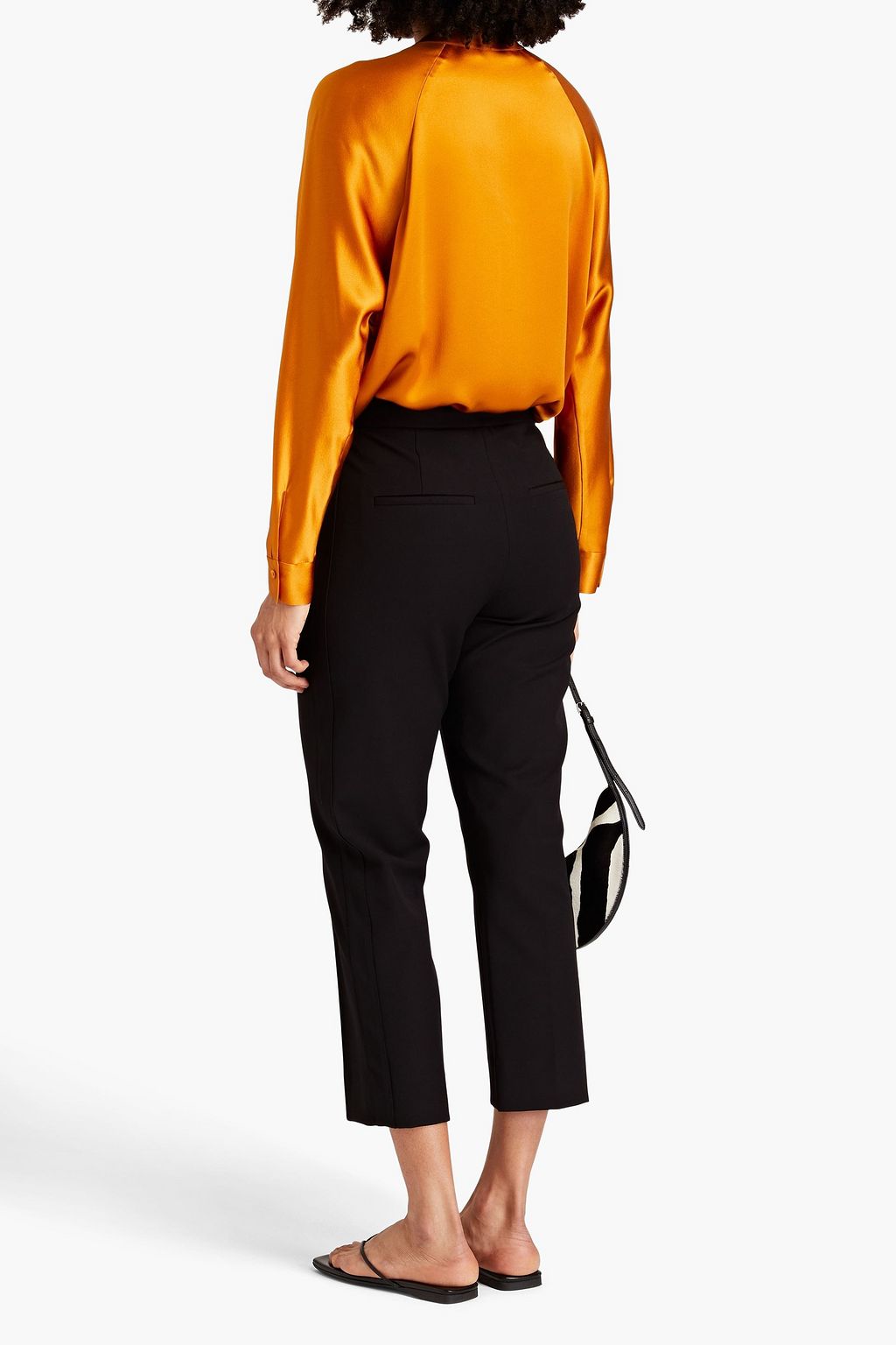 VINCE. Cropped Karottenhose aus Twill aus einer ECOVERO™-Mischung