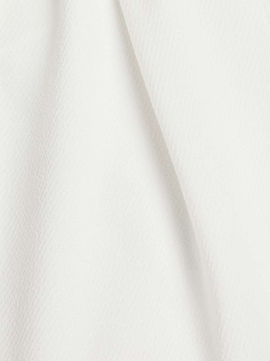 hivi ruched crepe mini dress