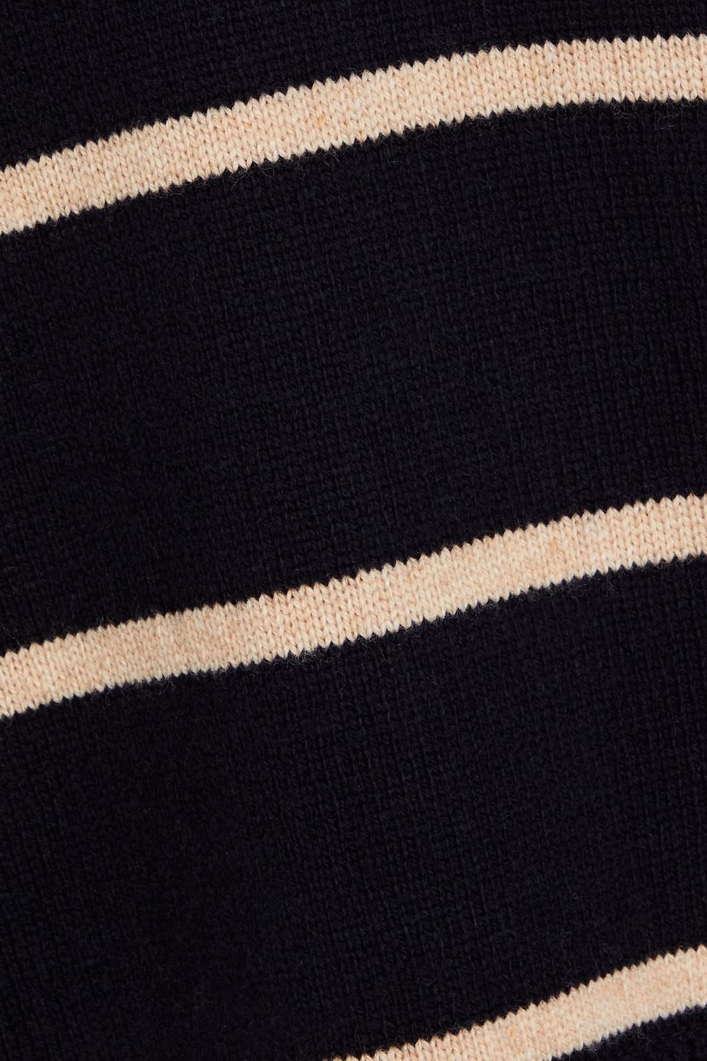 VINCE. Striped wool and cashmere-blend sweater