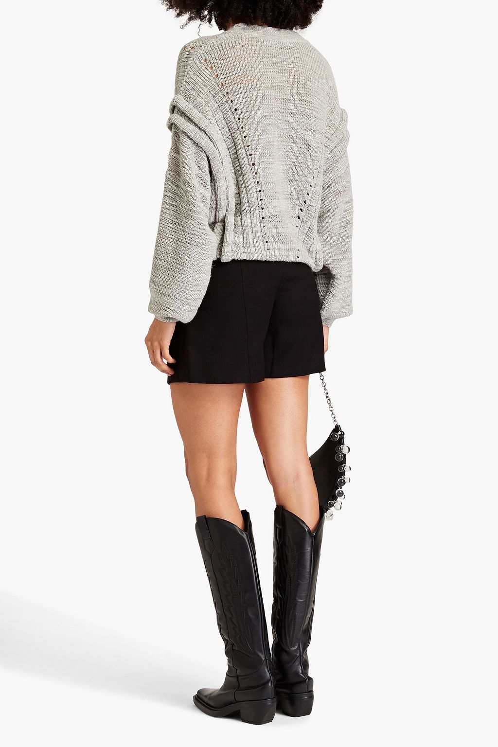 IRO Pullover aus Pointelle-Strick aus einer Leinenmischung
