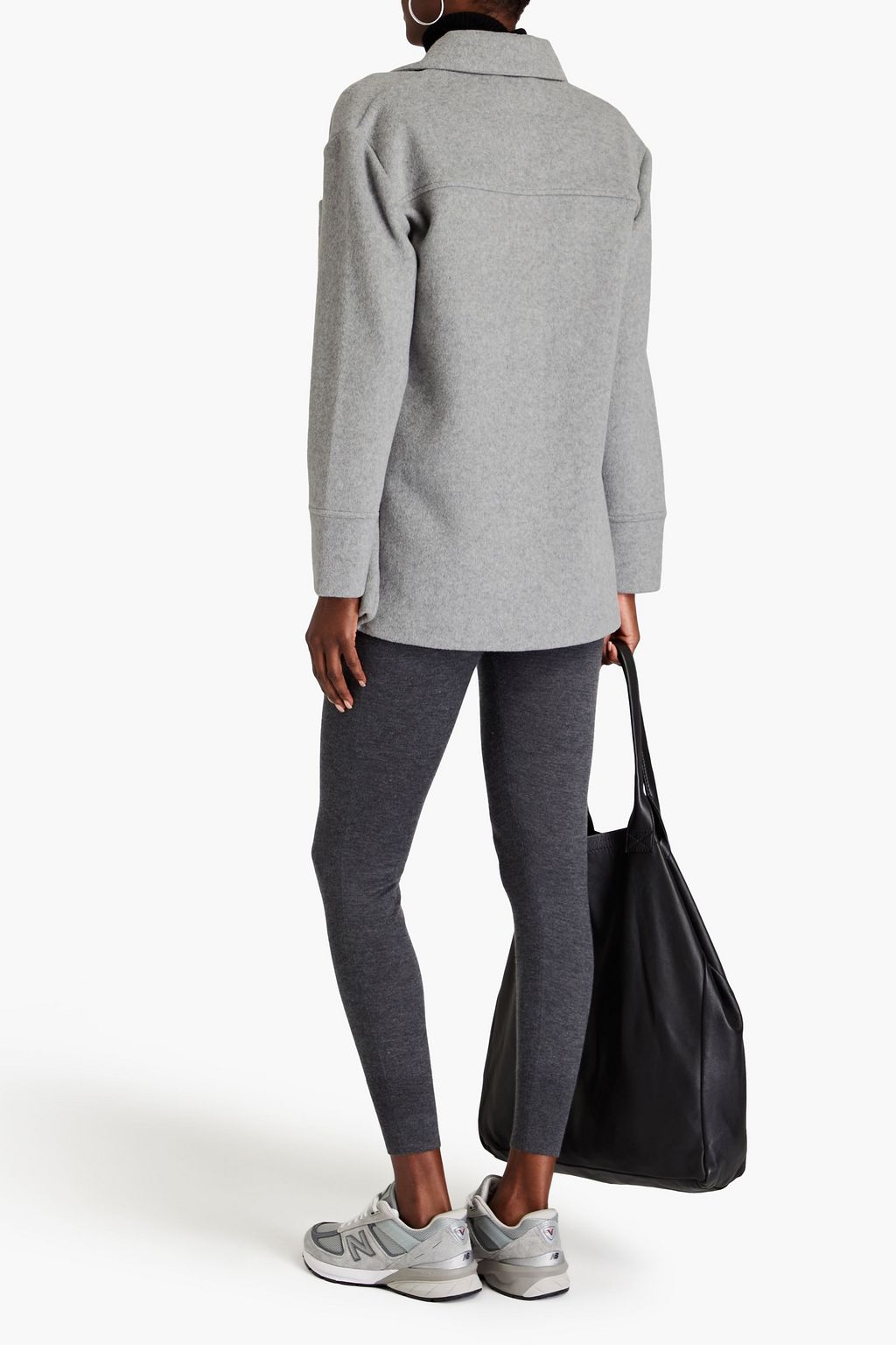 VINCE. Brushed-felt shirt jacket