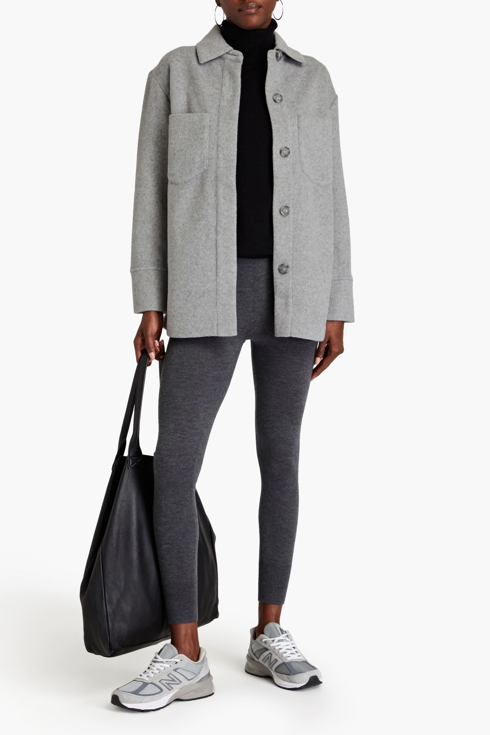 Vince Brushed-felt shirt jacket