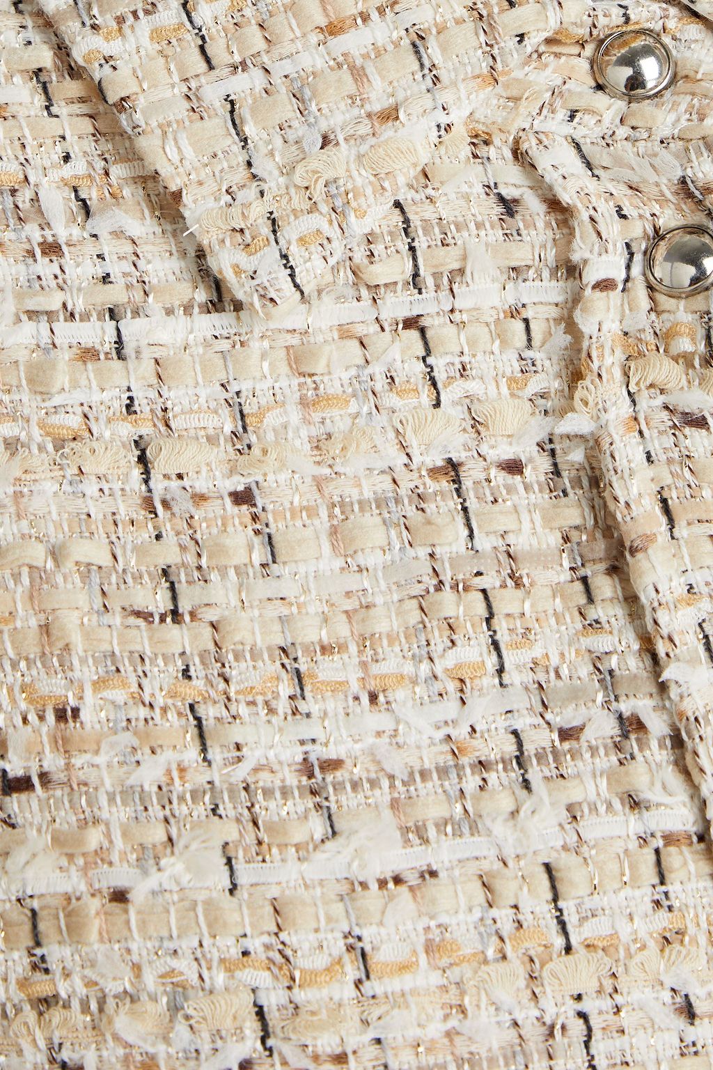IRO Metallic tweed shirt jacket
