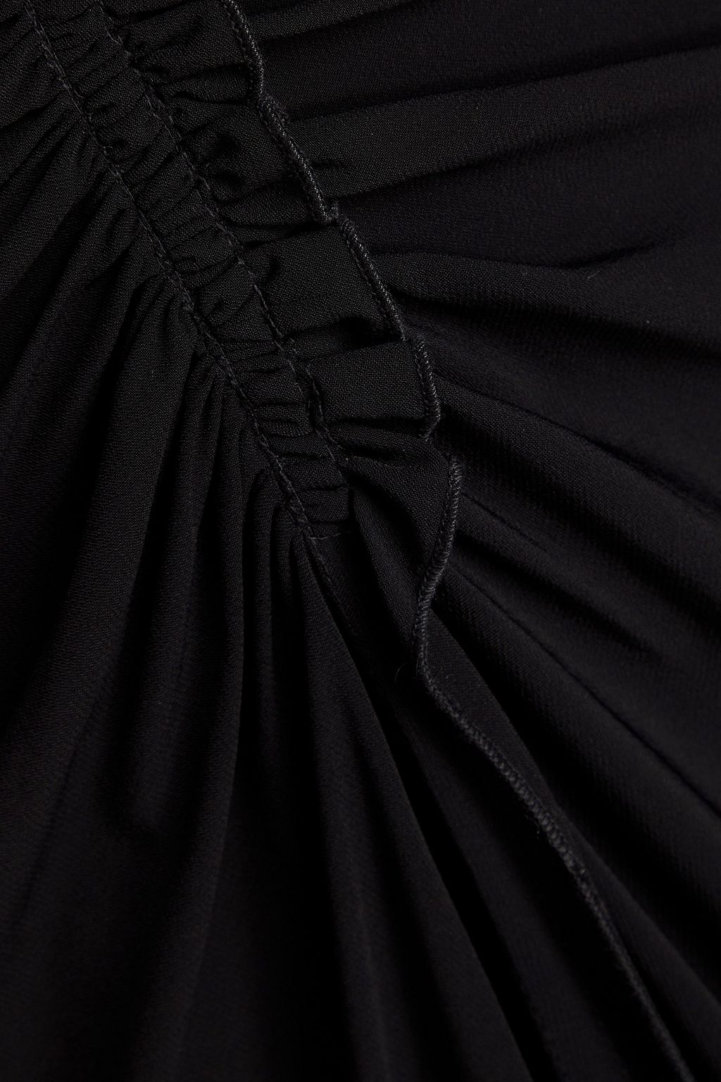 IRO Gathered draped crepe maxi dress