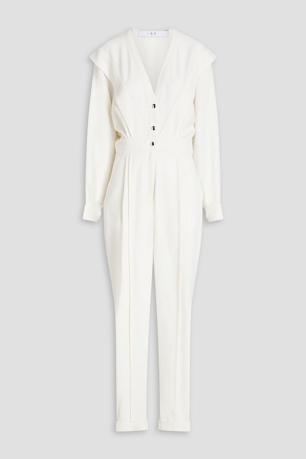 IRO Pleated crepe jumpsuit THE OUTNET