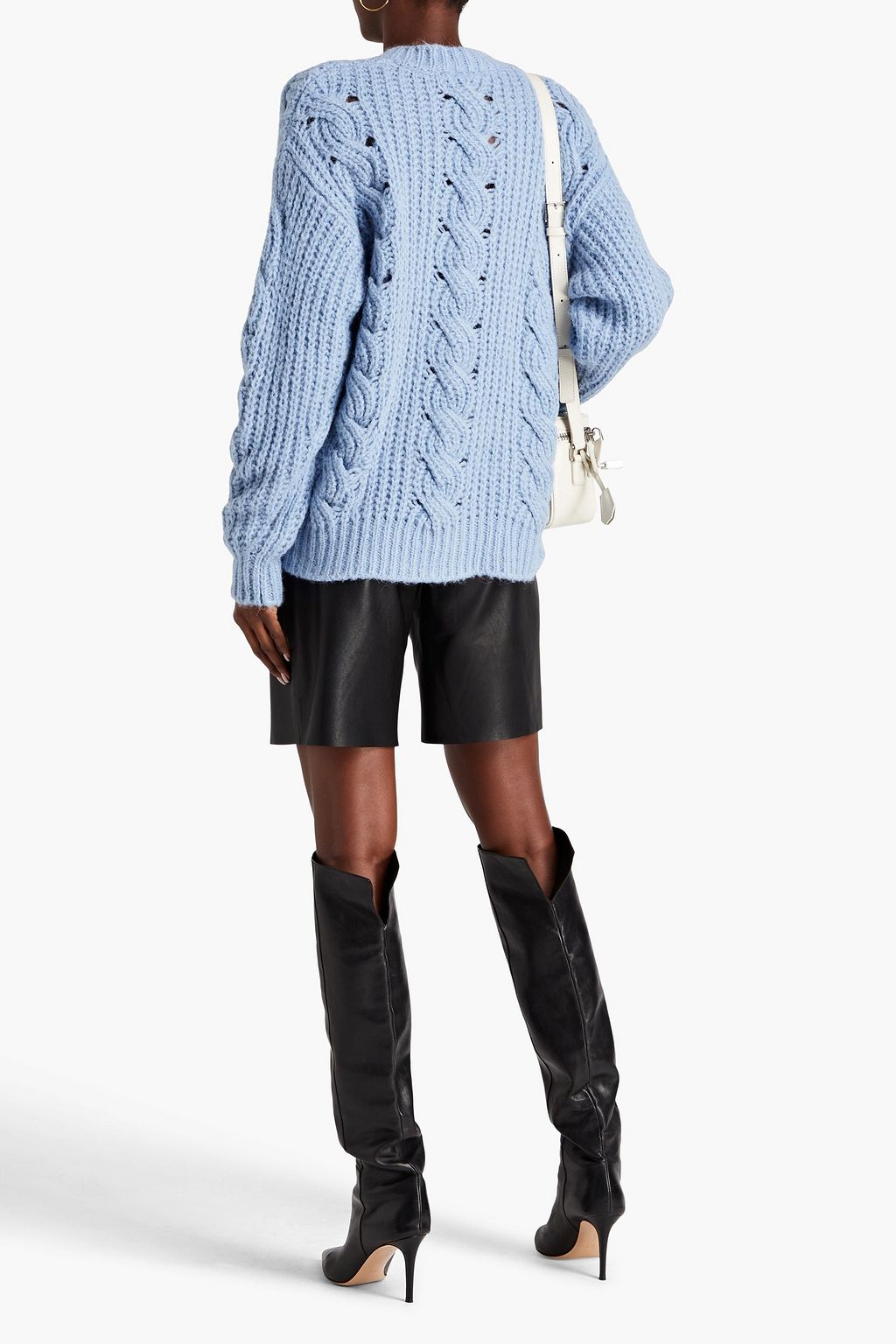 IRO Pullover mit Zopfstrickmuster