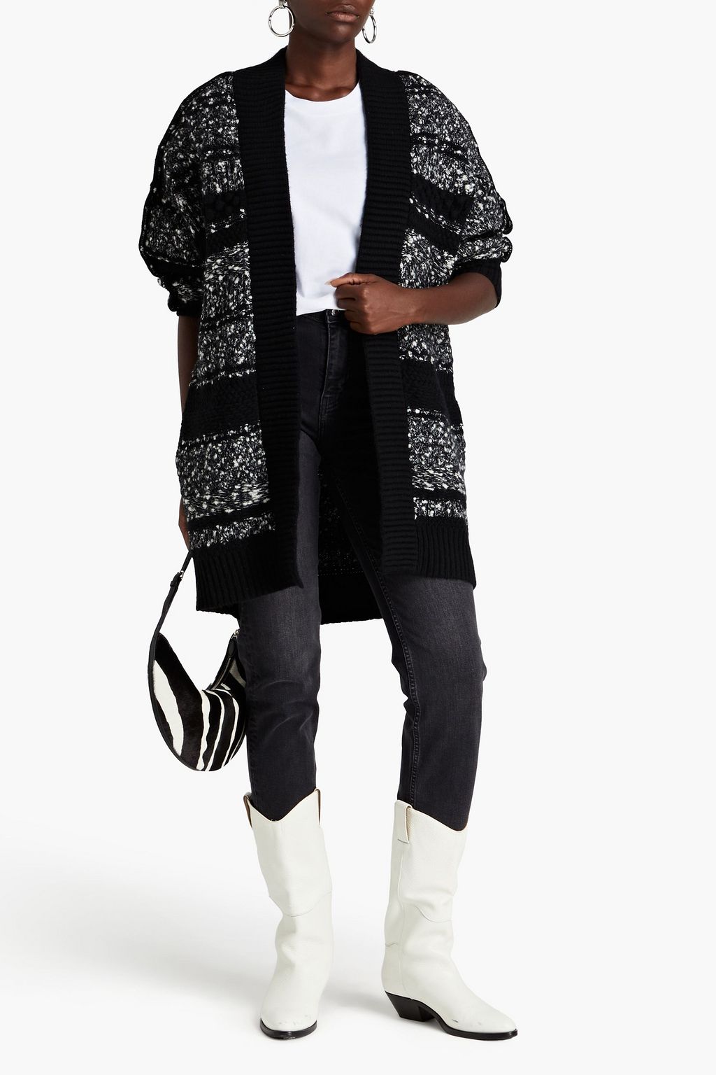 IRO Alyssa bouclé-knit wool-blend cardigan