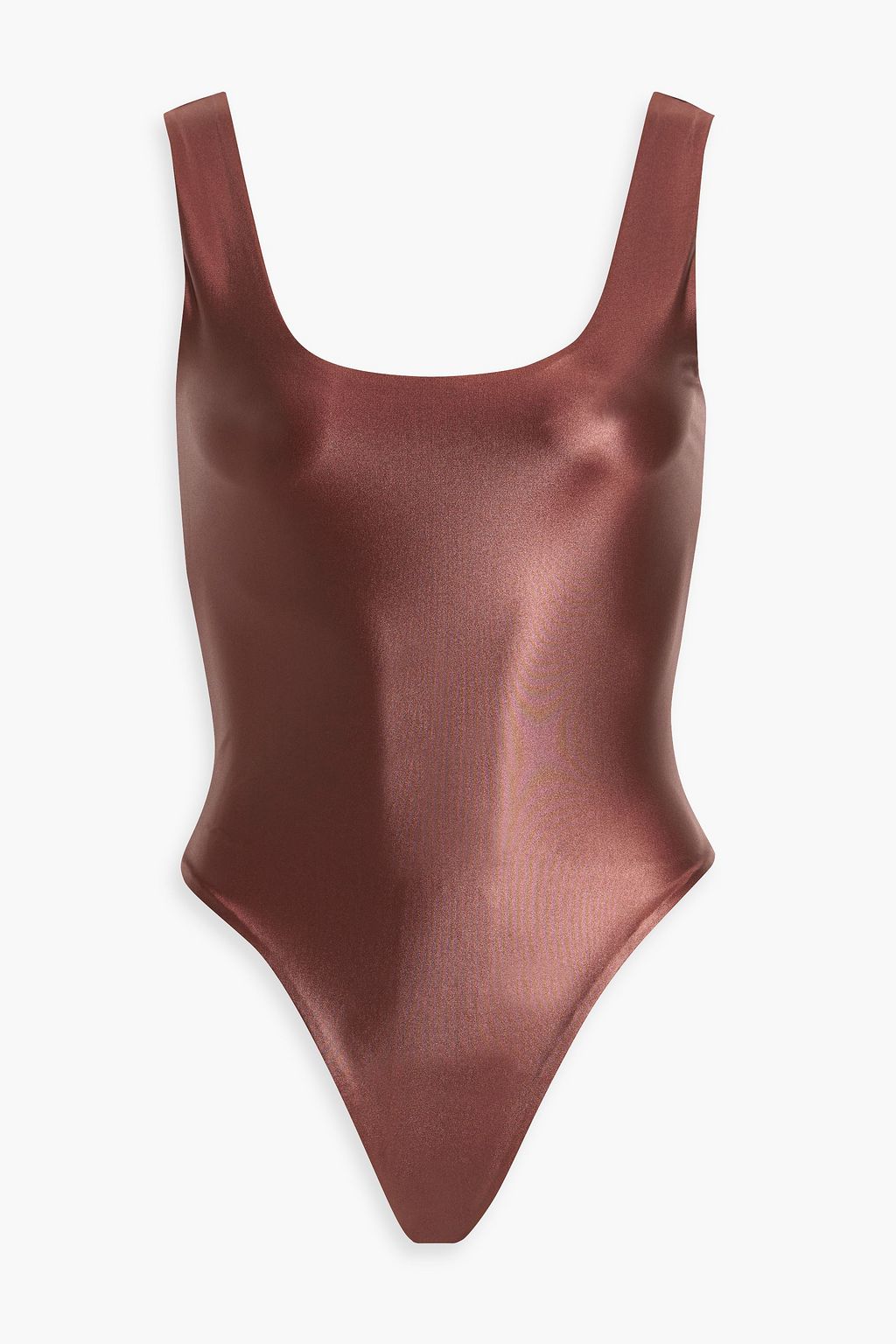 Stretch-satin bodysuit