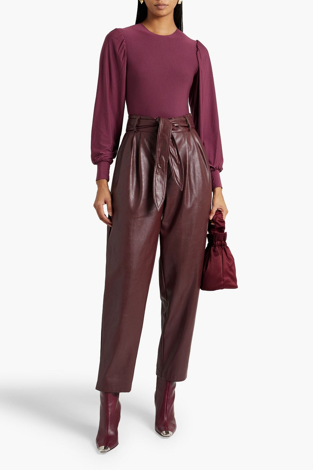 COMMANDO Gathered micro modal-blend bodysuit