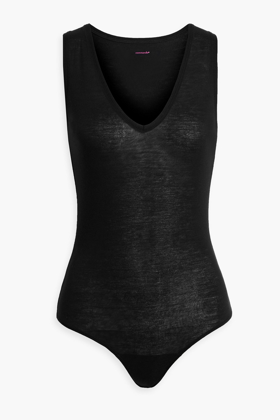 Commando Jersey Bodysuit In Black