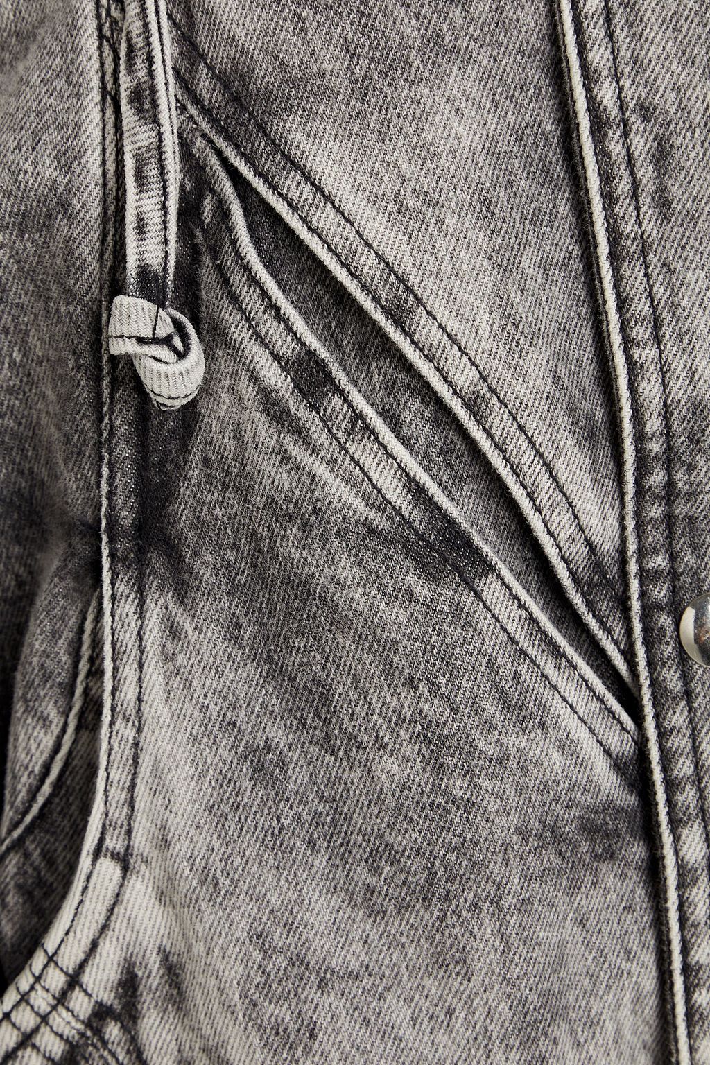 IRO Chizay oversized acid-wash denim jacket