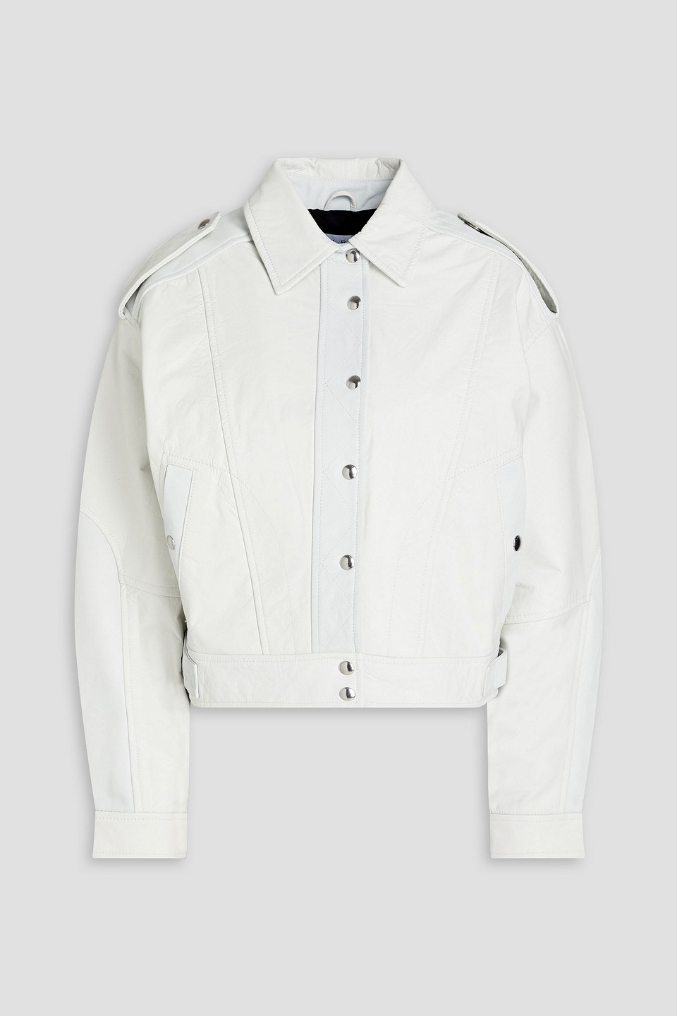 Koabe crinkled-leather jacket