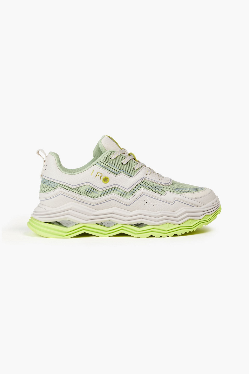 Iro Wave Sneakers Aus Leder Und Mesh In Light Gray