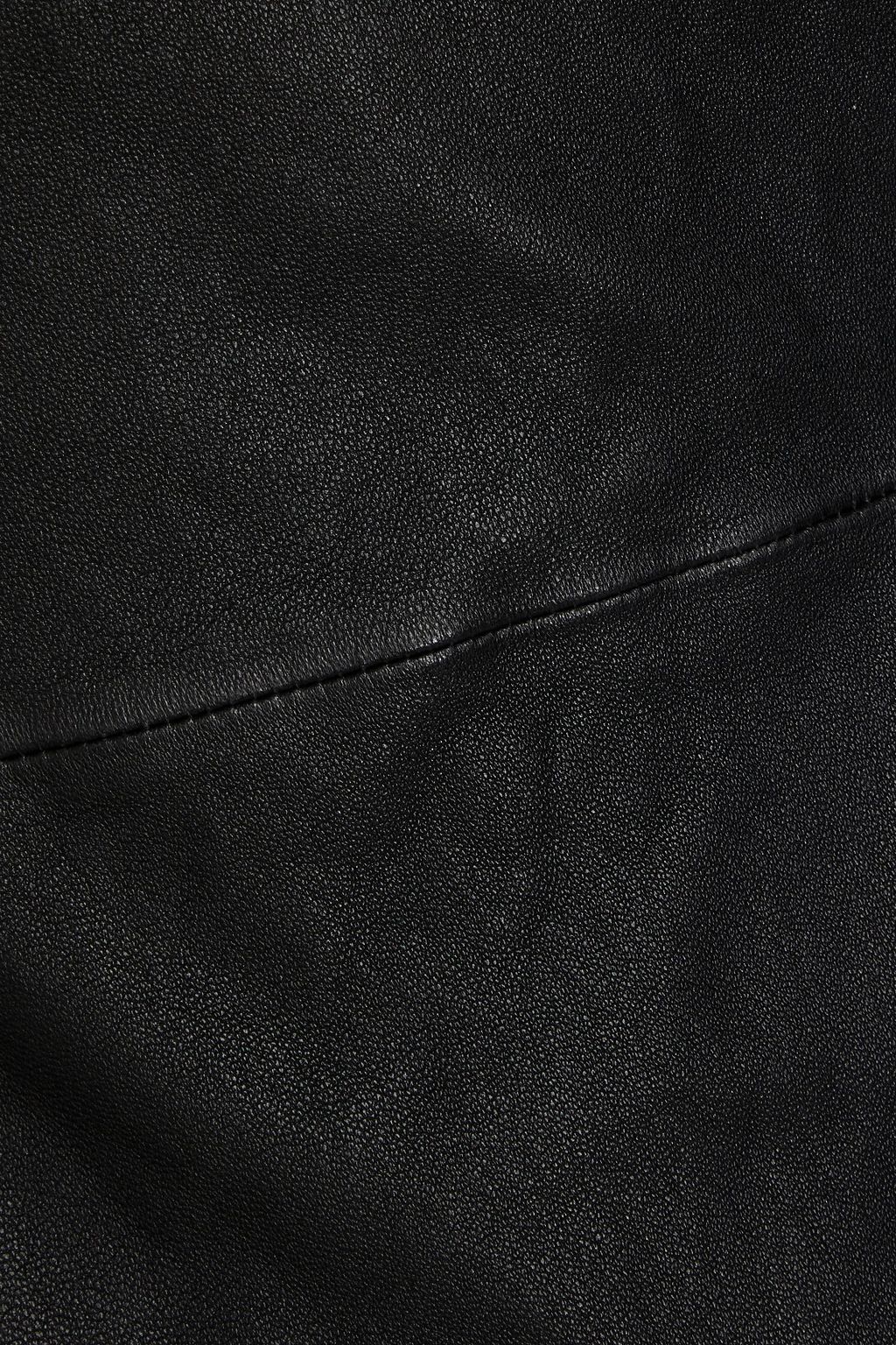 IRO Danji one-sleeve leather mini dress
