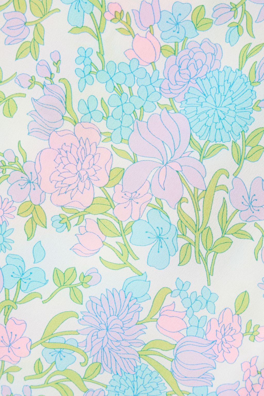 LES RÊVERIES Floral-print silk-crepe shirt
