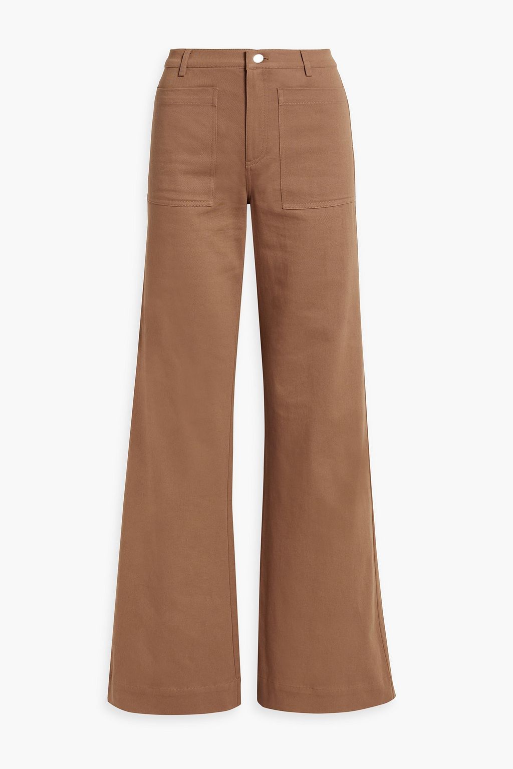 Wide leg canvas pants top