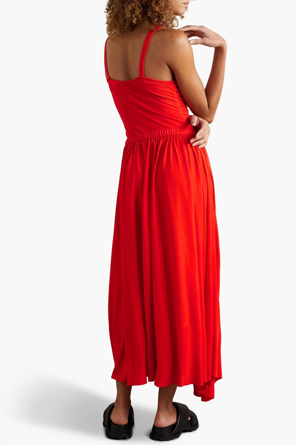 PROENZA SCHOULER PSWL Ruched jersey-crepe dress