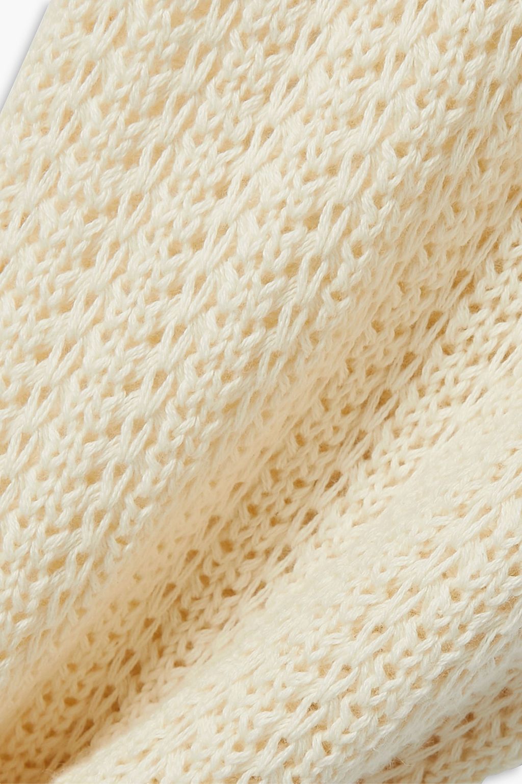 SAVANNAH MORROW Halle pointelle-knit cotton flared pants