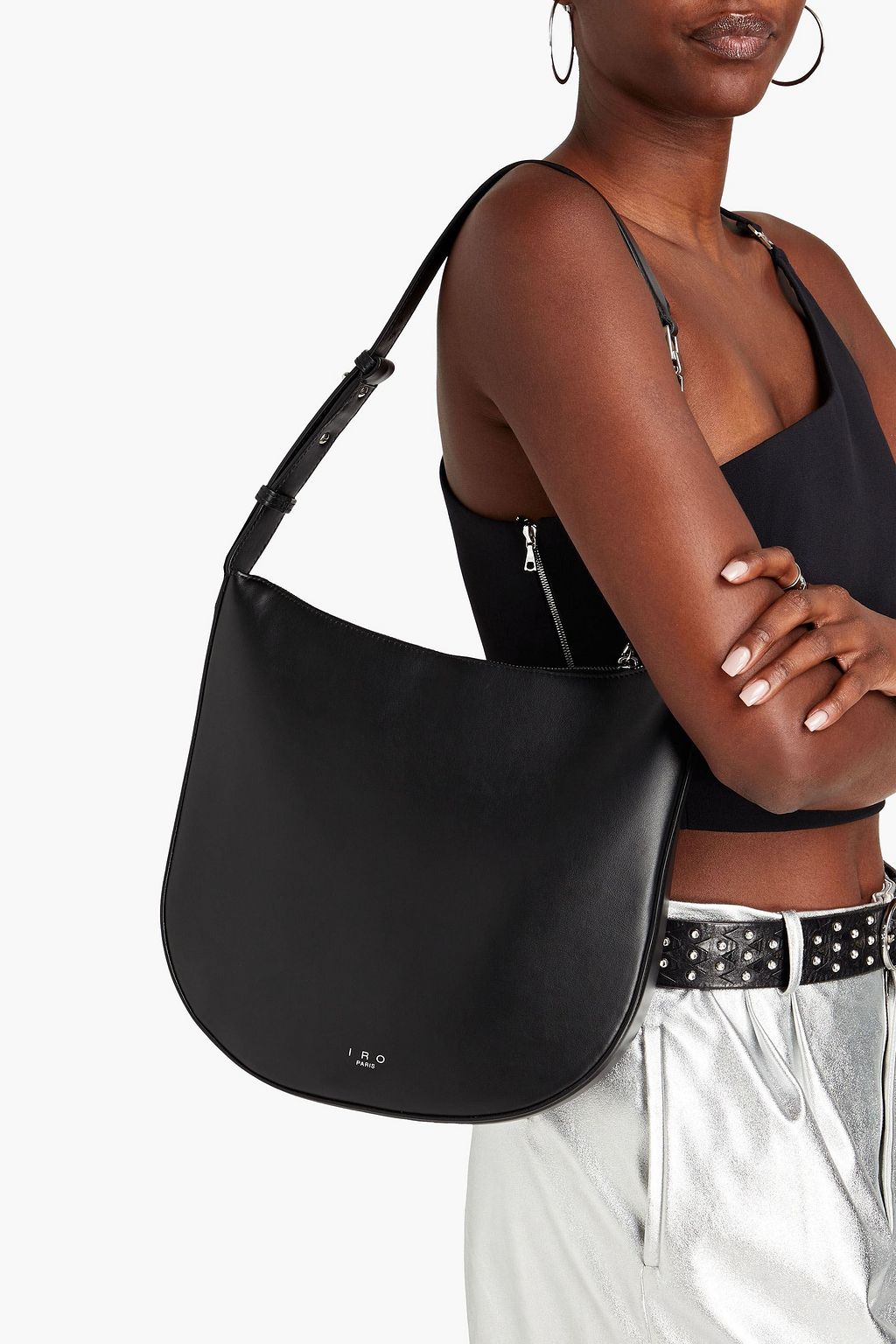 IRO Arc leather shoulder bag