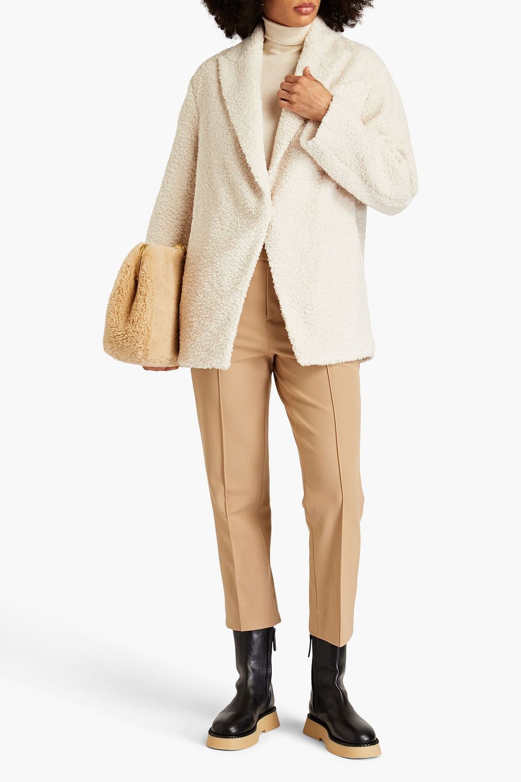 VINCE. Faux shearling coat THE