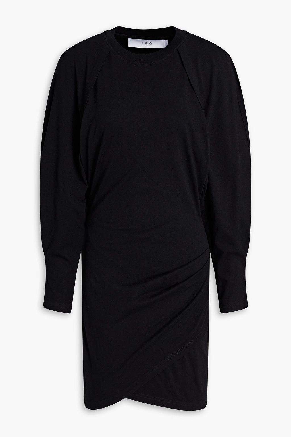 IRO Elona draped cottonjersey mini dress THE